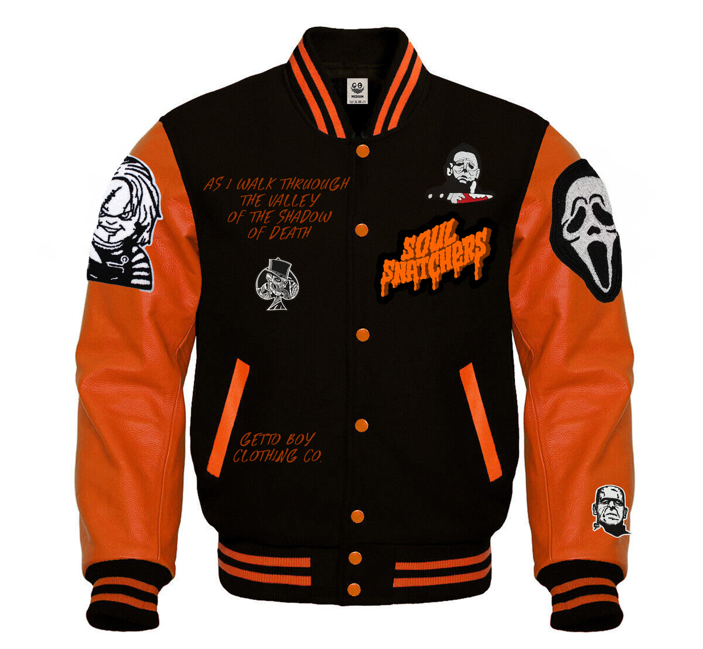 Soul Snatchers Embroidered Varsity Letterman Jacket (Limited Halloween Edition)